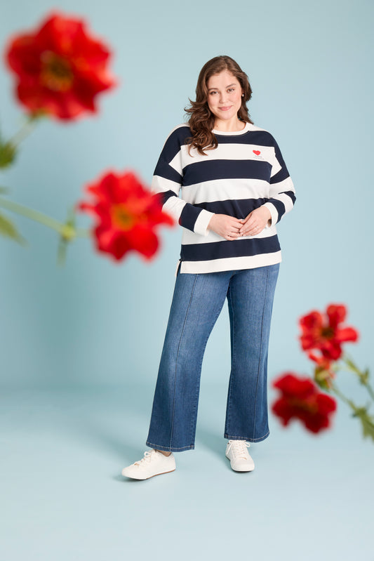 Via Appia Due Pull Streep Donkerblauw