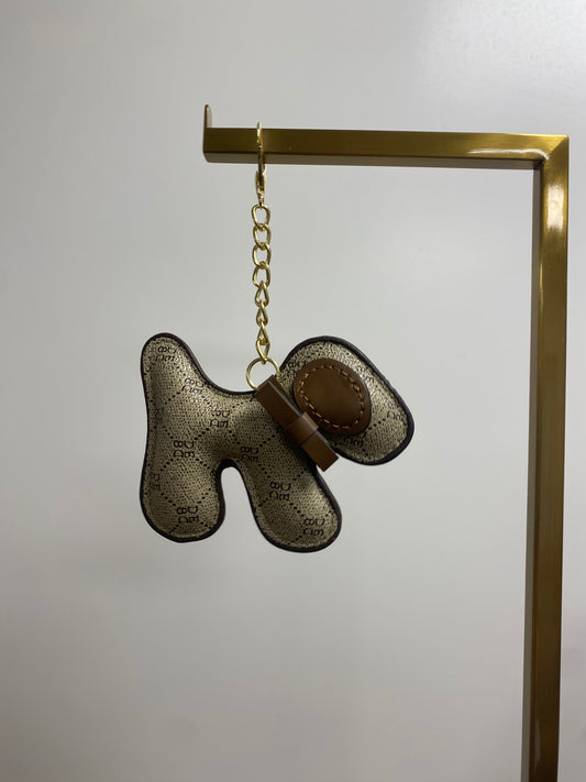 Handtasaccessoire Hond Logo Bruin